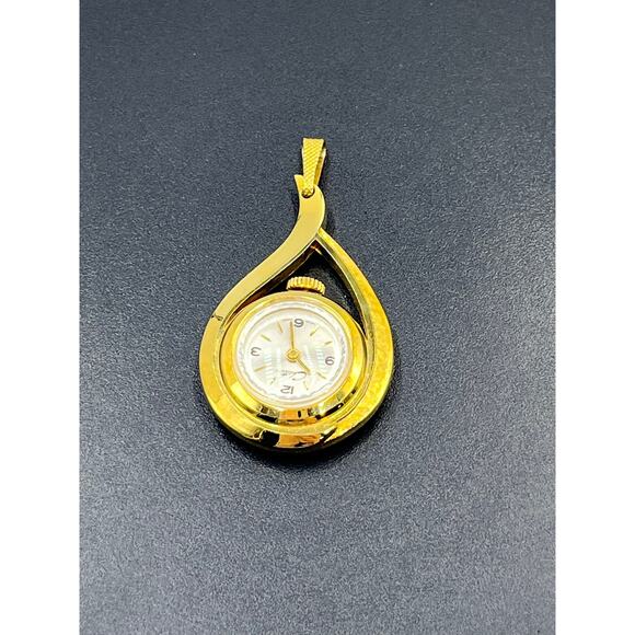 Chateau Vintage Pendant Swiss
Watch Womens Gold‎ Tone Stainless Steel White Dial main image 7